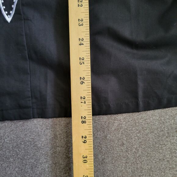 Bob Mackie 1X Black White Embroidered Tunic Buttoned Top Asian 1540 - Picture 7 of 8